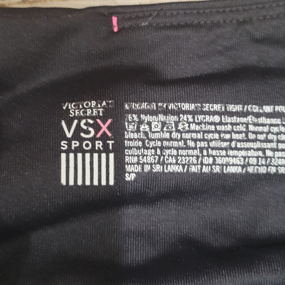 VSX Sport Victorias Secret exercise workout leggings sz SP - Picture 4 of 10